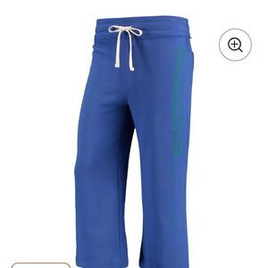 NWT Seattle Seahawks Junk Food Royal Cropped Sweatpants NFL Team Apparel Size L